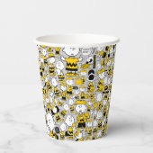 Ich bin Charlie Brown Pattern Pappbecher (Rückseite)