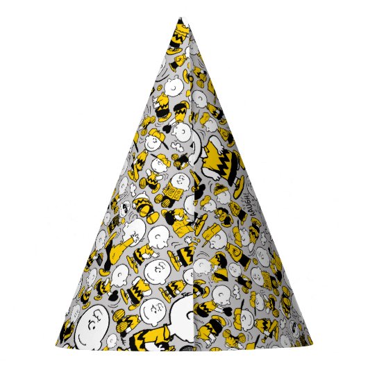 Ich bin Charlie Brown Pattern Partyhütchen (Rückseite)