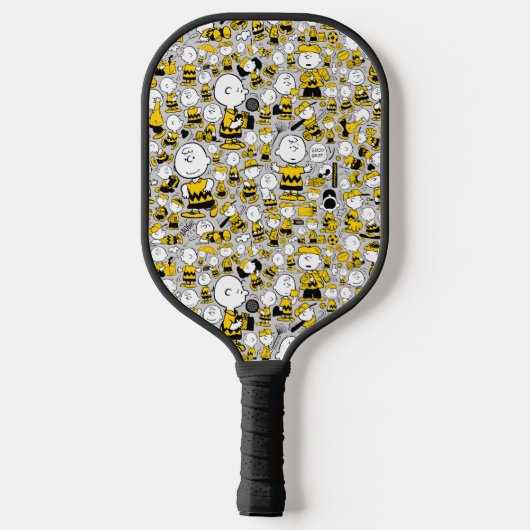 Ich bin Charlie Brown Pattern Pickleball Schläger (Rückseite)