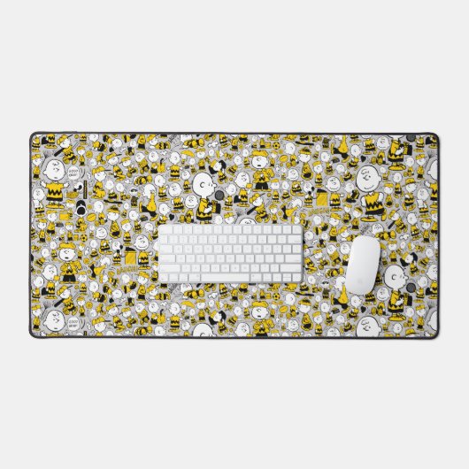 Ich bin Charlie Brown Pattern Schreibtischunterlage (Tastatur & Maus)