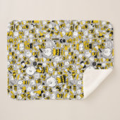 Ich bin Charlie Brown Pattern Sherpadecke (Vorderseite (Horizontal))