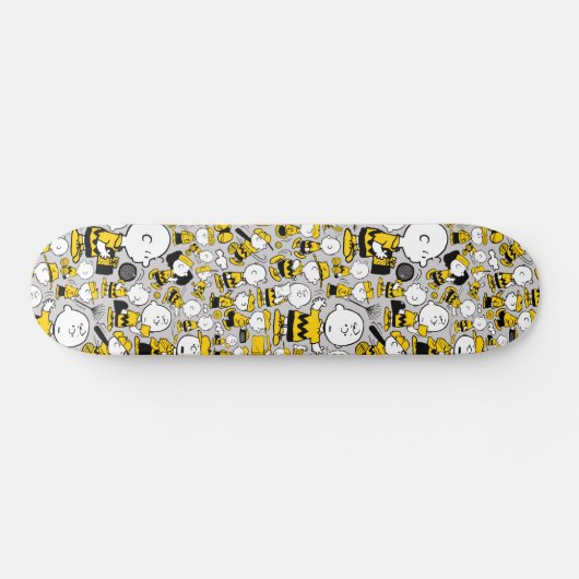 Ich bin Charlie Brown Pattern Skateboard (Horizontal)