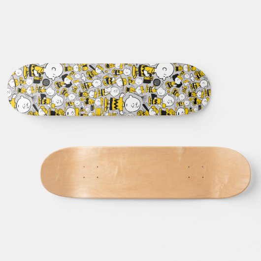 Ich bin Charlie Brown Pattern Skateboard (Horizontal)