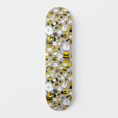 Ich bin Charlie Brown Pattern Skateboard (Vorderseite)