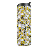 Ich bin Charlie Brown Pattern Thermosbecher (Nach links gedreht)