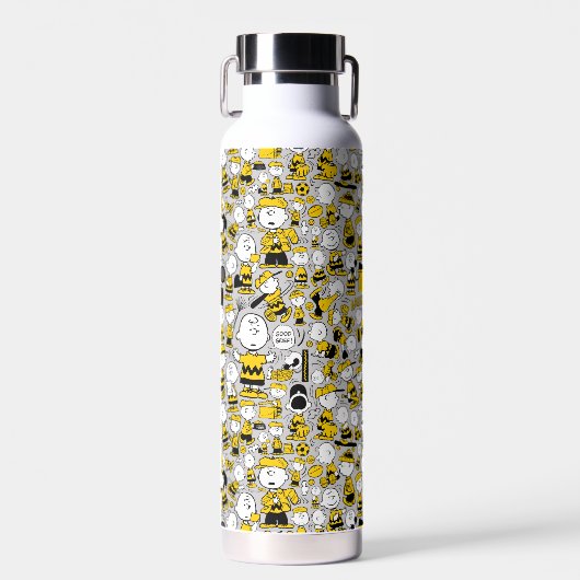 Ich bin Charlie Brown Pattern Trinkflasche (Vorne)