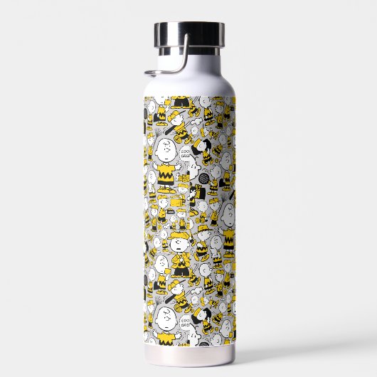 Ich bin Charlie Brown Pattern Trinkflasche (Rechts)