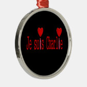 Ich bin charlie silbernes ornament (Rechts)