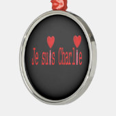 Ich bin charlie silbernes ornament (Links)