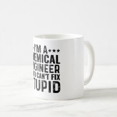 Ich bin Chemieingenieur, aber ich kann keine Dummh Kaffeetasse (VorderseiteRechts)