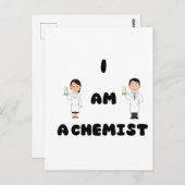 Ich bin Chemikerin Postkarte (Vorne/Hinten)