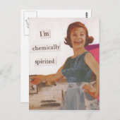 Ich bin chemisch Spirituosen Postkarte (Vorne/Hinten)