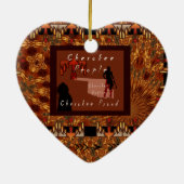 Ich bin Cherokee Keramik Ornament (Hinten)