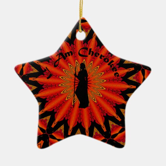 Ich bin Cherokee Keramikornament (Vorne)