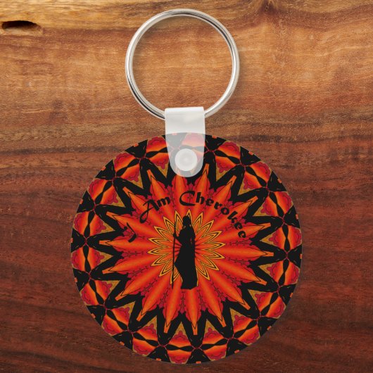 Ich bin Cherokee Schlüsselanhänger (Vorderseite)