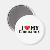 Ich bin Chihuahua Magnet (Vorderseite/Rückseite)