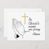 Ich bin Christi Postkarte (Vorne/Hinten)