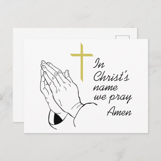 Ich bin Christi Postkarte (Vorne/Hinten)