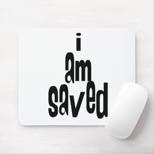 Ich bin Christlich Gerettet Mousepad (Mit Mouse)
