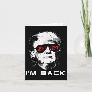 Ich bin Ck Trump 2024 Patriotic Take America Ck El Karte