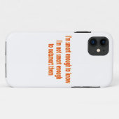Ich bin clever genug..... Case-Mate iPhone hülle (Rückseite (Horizontal))