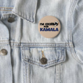 Ich bin Coconuts für Kamala Harris Funny Coconut T Button (Beispiel)