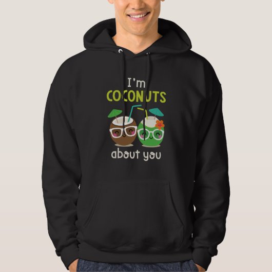 Ich bin Coconuts über dich unisex Hoodie (Vorderseite)
