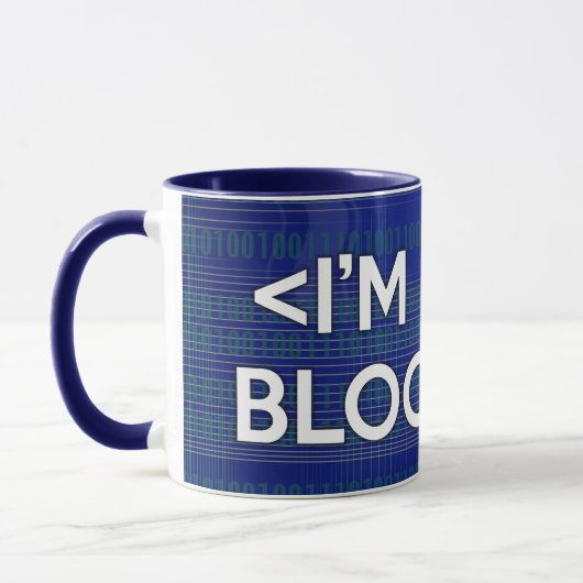 ICH BIN CODE BLOODED Computer Tasse (Links)