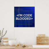 ICH BIN CODE-SÜCHTIG POSTER (Küche)