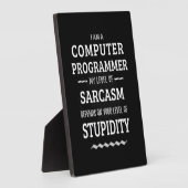 Ich bin Computerprogrammiererin Fotoplatte (Seite)