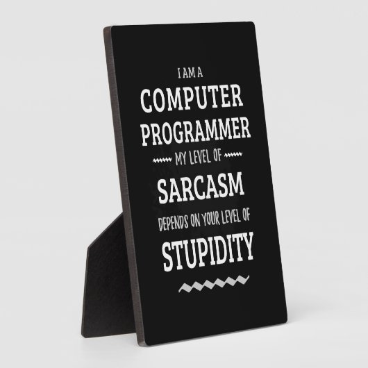 Ich bin Computerprogrammiererin Fotoplatte (Seite)