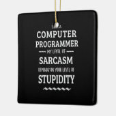 Ich bin Computerprogrammiererin Keramikornament (Links)