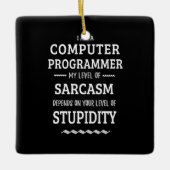 Ich bin Computerprogrammiererin Keramikornament (Vorderseite)