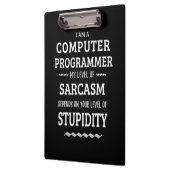 Ich bin Computerprogrammiererin Klemmbrett (Links)
