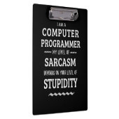 Ich bin Computerprogrammiererin Klemmbrett (Rechts)