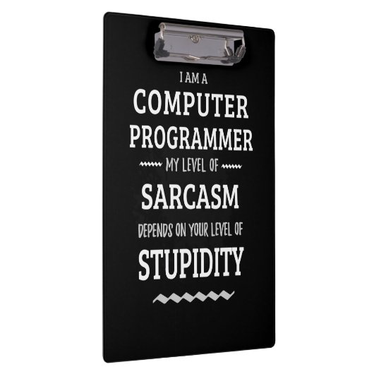 Ich bin Computerprogrammiererin Klemmbrett (Rechts)