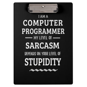 Ich bin Computerprogrammiererin Klemmbrett