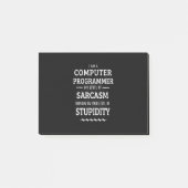 Ich bin Computerprogrammiererin Post-it Klebezettel (Vorderseite)
