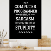 Ich bin Computerprogrammiererin Poster (Küche)