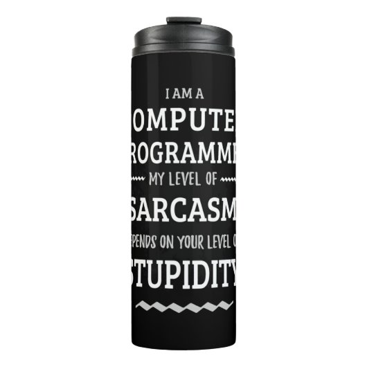 Ich bin Computerprogrammiererin Thermosbecher (Vorderseite)