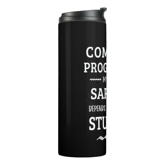 Ich bin Computerprogrammiererin Thermosbecher (Nach links gedreht)
