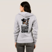 Ich bin Cool Australischer Schäferhund Hoodie (Schwarz voll)