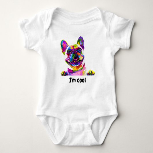 Ich bin cool baby strampler (Vorderseite)