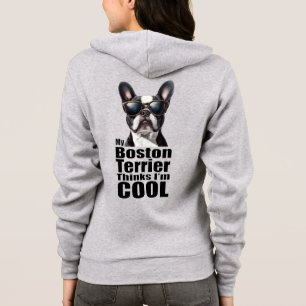 Ich bin Cool Boston Terrier Hoodie