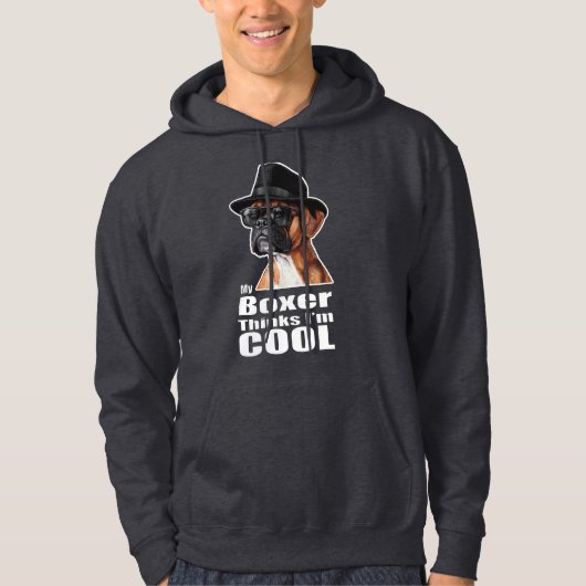 Ich bin Cool Boxer Dog Hoodie (Vorderseite)