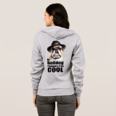 Ich bin Cool Bulldog Hoodie (Schwarz voll)