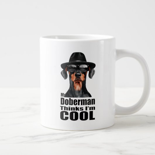 Ich bin Cool Doberman Jumbo-Tasse (Rechts)