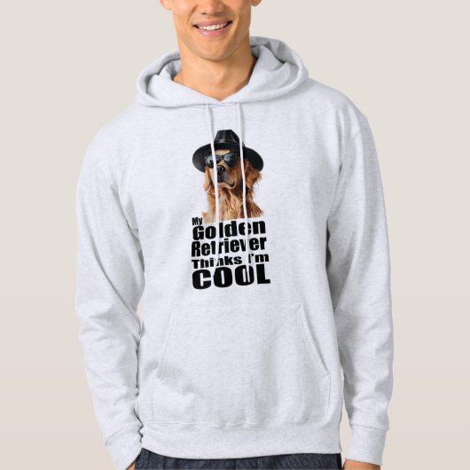 Ich bin Cool Golden Retriever Hoodie (Vorderseite)