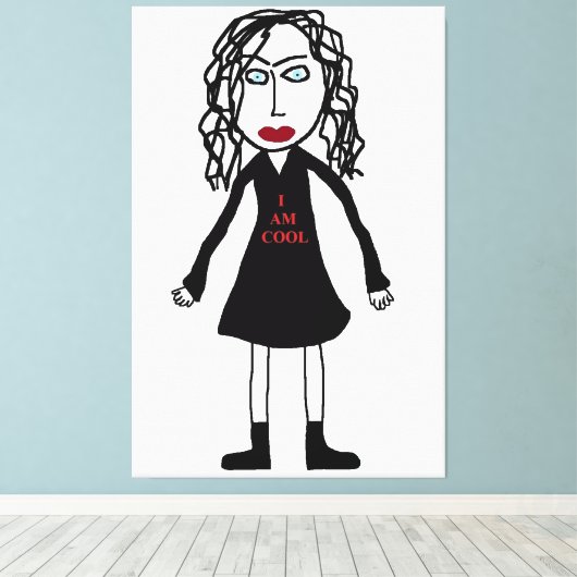 Ich bin Cool Leinwanddruck (Insitu (Holzboden))