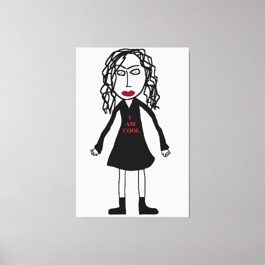 Ich bin Cool Leinwanddruck (Vorderseite)